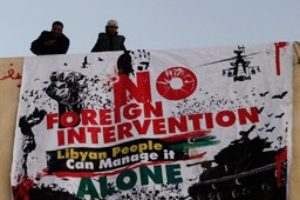 NO a la intervención militar de Occidente en Libia