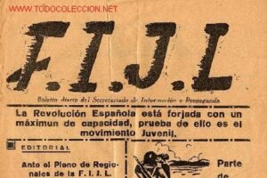 68 aniversario de la ejecución de los miembros del primer comité de la Federación Ibérica de Jóvenes Libertarios (FIJL) de Catalunya