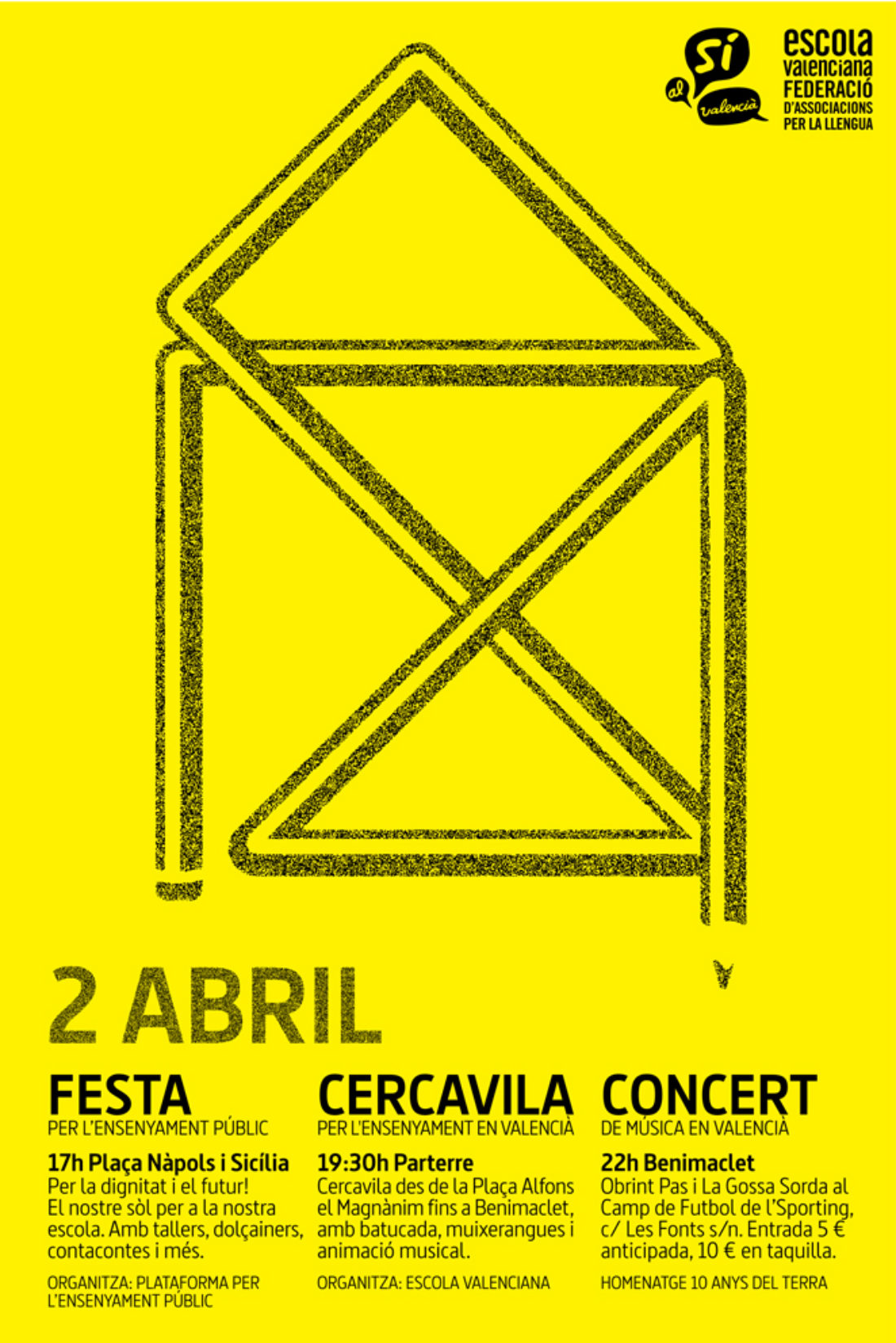 2-a València: Festa, Cercavila i Concert per l’Ensenyament Públic
