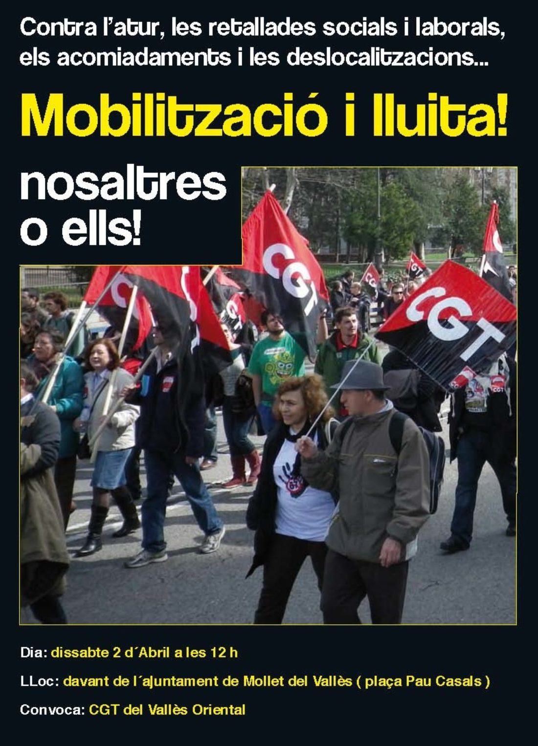 Mollet del Vallès: Movilización contra los despidos y cierres