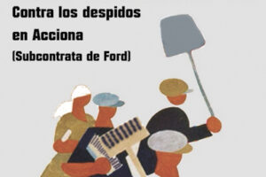 4-a València: Concentració contra els acomiadaments en Acciona (Subcontracta neteja Ford)
