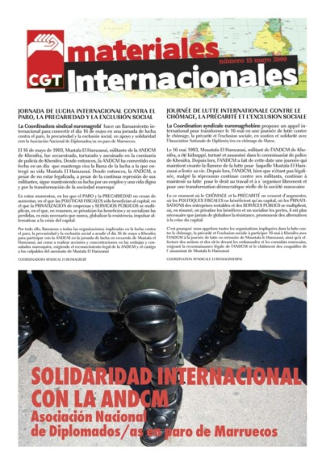 Materiales Internacionales 15: Solidaridad con la ANDCM de Marruecos