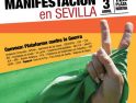 Manifestación en Sevilla contra la guerra en Libia (3 abril)