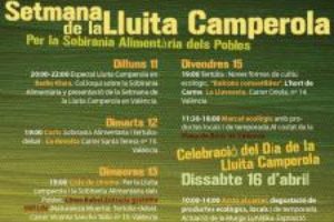 Setmana de la Lluita Camperola en València.