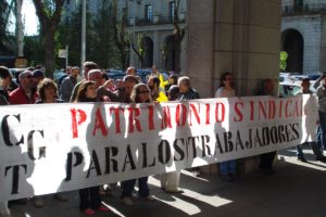 Acción de CGT Madrid en defensa del patrimonio sindical