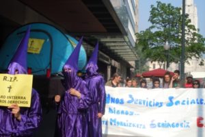 El «Vía Crucis» del paro y los recortes sociales en Bizkaia