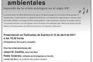 Madrid: Presentación del libro «Migraciones ambientales. Huyendo de la crisis ecológica en el Siglo XXI»