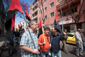 Manifestación unitaria de 1º de mayo en Sta. Cruz de Tenerife