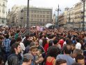 Nuevamente miles de personas ocupan la Puerta del Sol de Madrid