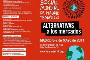 Madrid: I Foro Temático “Alternativas a los mercados”
