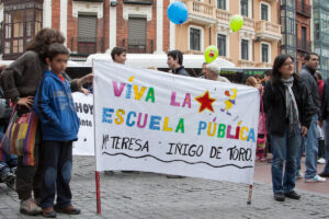 Actos por la Escuela Pública en Valladolid