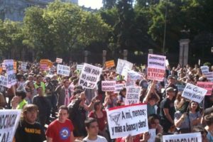 Miles de manifestantes en el estado español contra la crisis capitalista