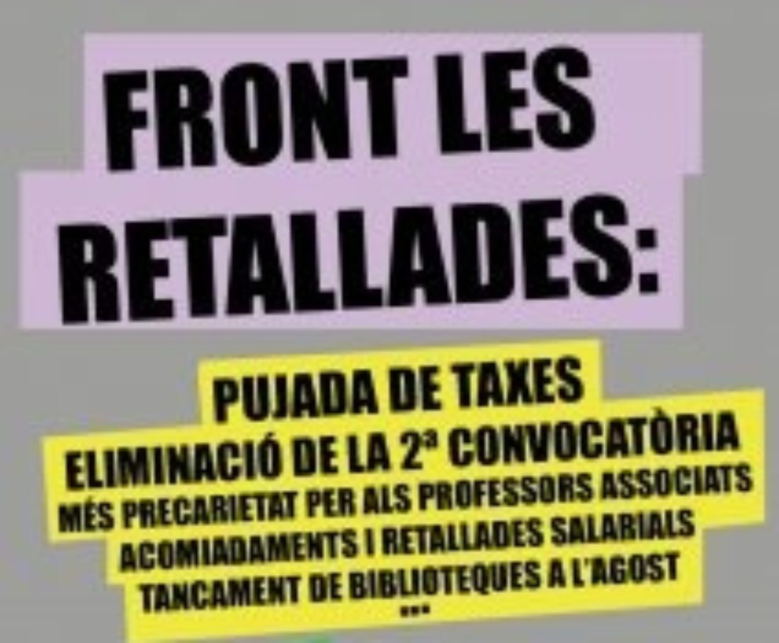 Barcelona: Cacerolada de Indignadxs contra los recortes en la UAB