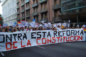 Nueva manifestación por las calles de Madrid contra el Reformazo (1 sept)