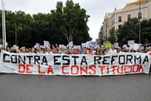 Foto-Reportaje: Manifestación en Madrid «Contra esta reforma de la constitución»