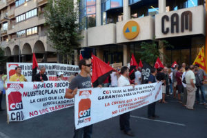 Alicante: Manifestación de CGT por el futuro de la CAM (8 sept)