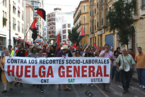 Manifestación unitaria contra los recortes sociales, en Málaga (8 oct)