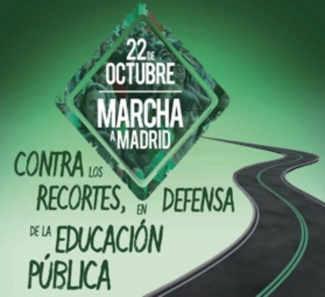 El 22 de Octubre, todxs a Madrid: No a los recortes en Educación