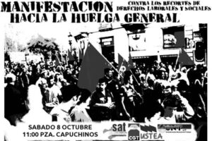 Málaga: Manifestación unitaria contra los recortes sociales, hacia la huelga general