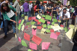 Concentración contra los CIE, en Valencia