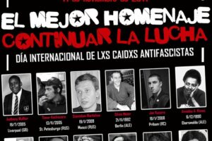 Madrid: Concentración en recuerdo de Carlos y tod@s l@s asesinad@s por el fascismo