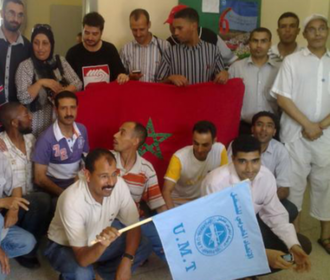 Barcelona: Concentración en solidaridad con los compañeros de Roca-Maroc