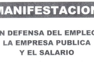 Jerez: Manifestación por el empleo y los servicios públicos