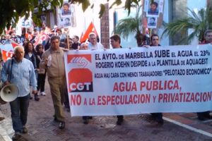 Marbella: Concentración contra los abusos de Aquagest