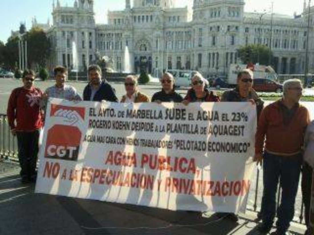 Marbella: Manifestación contra los abusos de Ayuntamiento y Aquagest