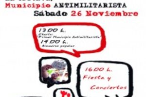 Jornada 1º aniversario La Oratava antimilitarista