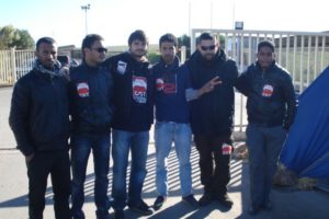 La CGT visita a los compañeros en lucha de Roca Marruecos