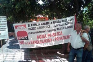 Apoya la lucha de los trabajadores despedidos en Aquagest Marbella