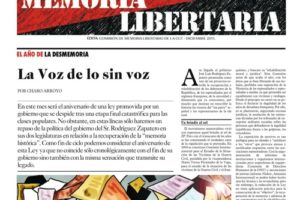 Memoria Libertaria – diciembre 2011: El año de la desmemoria