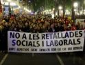 Tarragona: Más de 2.000 funcionarios salen a la calle para rechazar los recortes