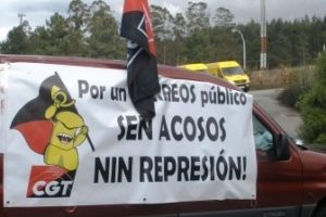 Correos da Coruña pretende silenciar a voz da CGT con acoso e represión