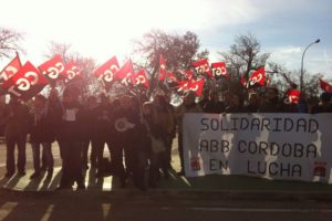 Concentración en Zaragoza en apoyo a la lucha en ABB-Eulen Córdoba