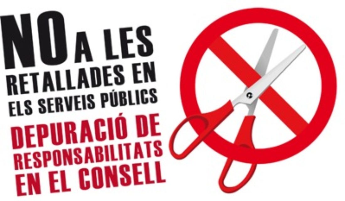 País Valenciá: No a los recortes en los servicios públicos, depuración de responsabilidades