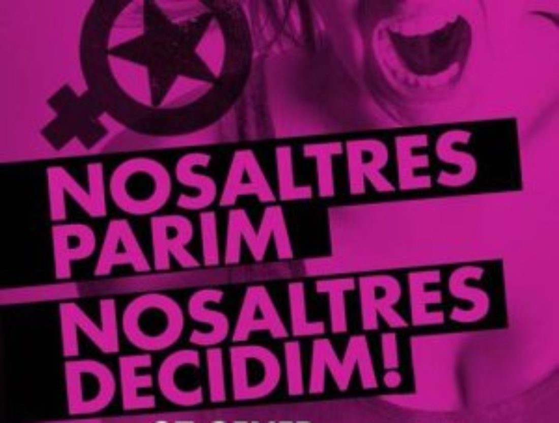 Barcelona: En defensa del derecho al aborto, echamos a los ultracatólicos!
