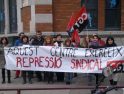 Concentración de la CGT en Girona por el despido de Ana Pozo