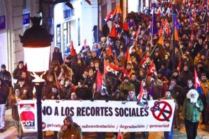 Bugos: Manifestación 22F contra la reforma, el paro, los recortes y el pacto social