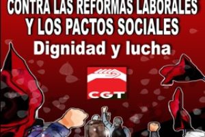 Febrero 2012: Movilizaciones de CGT contra la reforma laboral