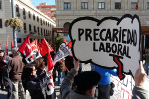 Concentración 18 F en Alicante: «Tenemos que derogar la reforma laboral»