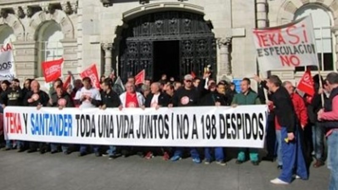 CGT llama a manifestarse en apoyo a los efectados por el ERE de Teka Santander