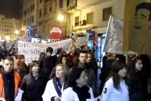 Vídeo: Manifestación en Valencia contra los recortes en los servicios públicos