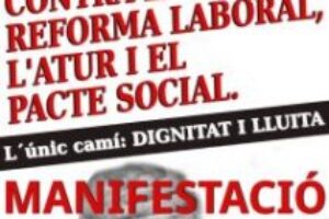 Mollet del Vallès: Manifestación contra la reforma laboral, el desempleo y el pacto social