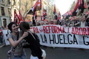 Manifestación histórica en Madrid del sindicalismo alternativo y combativo