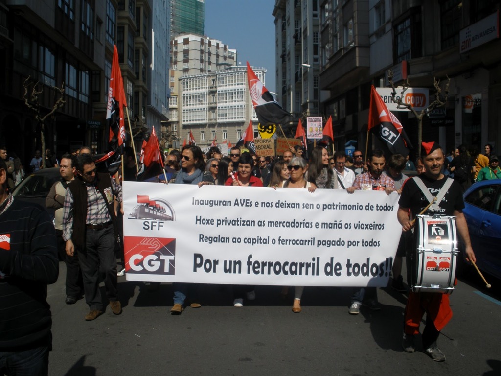 Fotos Manifestación de A Coruña la jornada de huelga general
