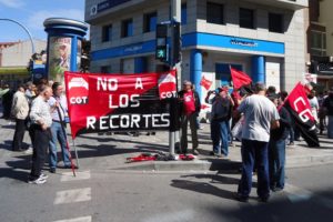 CGT en la manifestación de Alacant en defensa de los Servicios Públicos