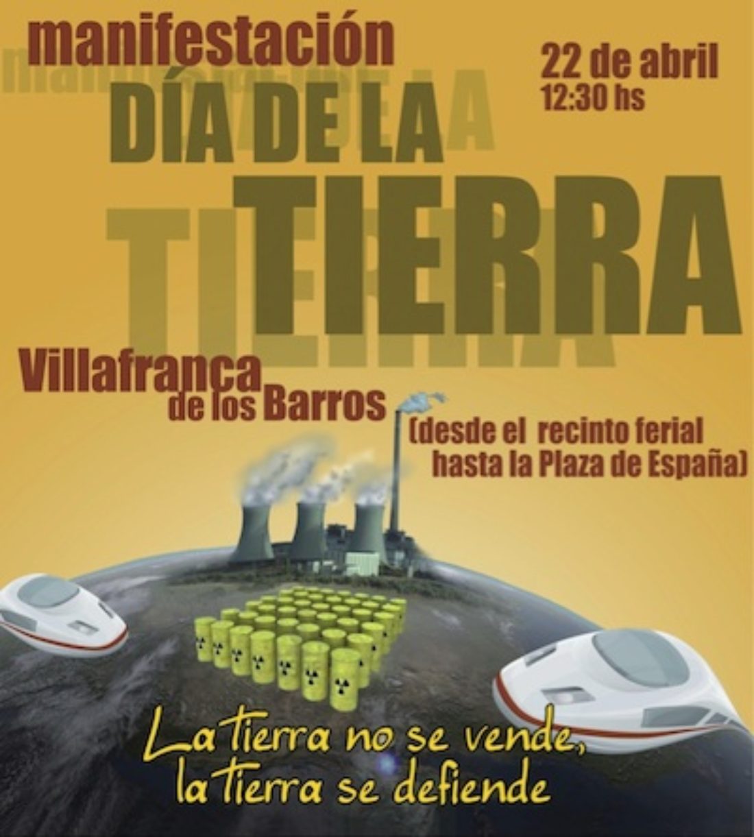 Villafranca de los Barros: Manifestación Día de la Tierra
