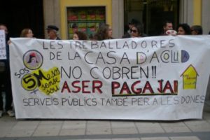 Solidaridad con las trabajadoras en huelga del Centro Mujeres de Castellón